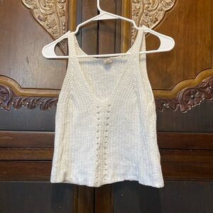 White cotton tank top